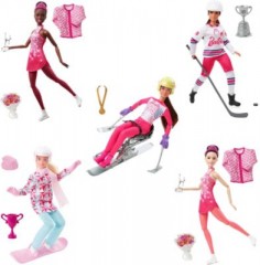 Mattel Barbie Eiskunstlauferin Puppe (schwarze Haare) Кукла Барби фигуристка (черные волосы)
