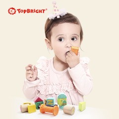 TOPBRIGHT Bausteinset mit Holz- und Softklotzen Набор строительных блоков с деревянными и мягкими блоками