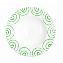 Gmundner Keramik Gmundner Keramik Grungeflammt Pastateller Gourmet d: 29 cm / h: 4,5 cm Тарелка для пасты Gmundner Ceramics Green Flamed Gourmet d: 29 см / высота: 4,5 см