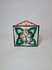 Композиция винтажная Retablos "Магазин шляпок", гипс, ручная роспись, 16 x 8 x 17,5 см, Германия, 1960-70гг.