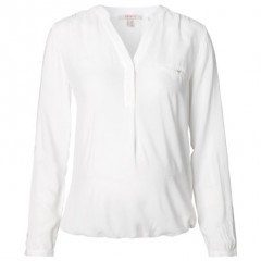 ESPRIT Umstandsbluse Weiss mit V-Ausschnitt