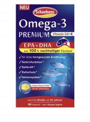 Schaebens Omega-3 Premium Softgel-Kapseln Омега-3 премиум-класса, 90 капсул