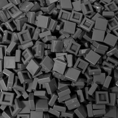 LEGO LEGO 1x1 Fliesen Dunkelgrau - 250 Stueck - Dark bluish grey tile 3070b LEGO 1x1 Tiles Dark Grey - 250 штук - Темно-голубовато-серая плитка 3070b