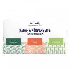 Klar Seifen Set Hand- &amp; Korperseifen 3x100g  Набор мыло для рук и тела 3х100г