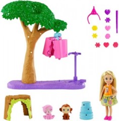 Mattel Barbie und Chelsea Dschungelabenteuer Pinataspass-Spielset Приключения Барби и Челси в джунглях, набор для игры в пиньяту