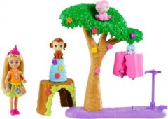 Mattel Barbie und Chelsea Dschungelabenteuer Pinataspass-Spielset Приключения Барби и Челси в джунглях, набор для игры в пиньяту