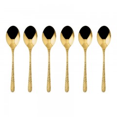 Sambonet Sambonet Venezia - Edelstahl / PVD Gold Mokkaloffel Set 6-tlg. Sambonet Venezia - набор ложек для мокко из нержавеющей стали / золота с PVD-покрытием, 6 предм.