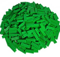LEGO LEGO 2x6 Steine Hellgrun - 100 Stuck -Light green bricks 2456 LEGO 2x6 кирпичи светло-зеленые - 100 штук - Светло-зеленые кирпичи 2456