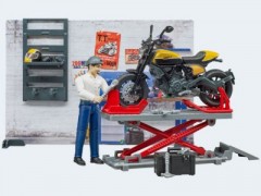 Bruder bworld Motorradwerkstatt mit Scrambler Ducati Full Trottle мотоциклетная мастерская bworld со Scrambler Ducati Full Trottle