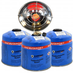 TronicXL TronicXL Gaskocher 2in1 Gaskocher + Mobile Heizung I Notheizung I Camping Set mit Gas  Газовая плита TronicXL Газовая плита 2-в-1 + мобильный обогреватель I аварийный обогреватель I походный комплект с газом