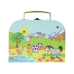 bieco Spielkoffer Kinder Mini Reisekoffer Spielzeug Kofferchen Gutscheinverpackung Spielkoffer Игровой футляр