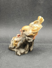 Статуэтка винтажная большая Capodimonte &quot;Птичка с птенцами&quot;, керамика, 29 х 10 см, Италия, 1960-70гг.