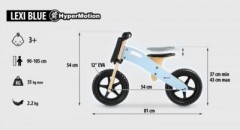 HyperMotion Mini Laufrad Holz mit Schaumrader ohne Pedale Мини беговел из дерева с пенопластовыми колесами без педалей