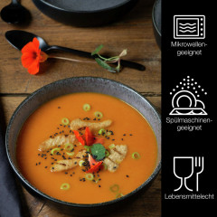 Moritz &amp; Moritz Moritz &amp; Moritz Suppenteller 6-tlg. DIGITAL anthrazit Суповые тарелки Moritz &amp;amp; Moritz 6 шт. ЦИФРОВОЙ