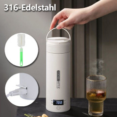 BUMHUM BUMHUM Reise-Wasserkocher Reise-Wasserkocher 300W Reise-Elektrisch-Wasserkocher, 500 ml Tragbarer Mini-Heizbecher, Thermobecher 316 Edelstahl-Liner Дорожный чайник BUMHUM Дорожный чайник, 300 Вт, дорожный электрический чайник, портативная мини-чаш
