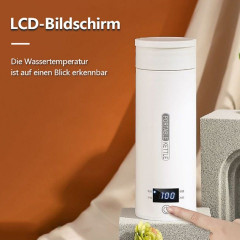 BUMHUM BUMHUM Reise-Wasserkocher Reise-Wasserkocher 300W Reise-Elektrisch-Wasserkocher, 500 ml Tragbarer Mini-Heizbecher, Thermobecher 316 Edelstahl-Liner Дорожный чайник BUMHUM Дорожный чайник, 300 Вт, дорожный электрический чайник, портативная мини-чаш