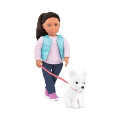 Our Generation Puppe Cassie 46cm mit Welpe Кукла Кэсси 46см с щенком