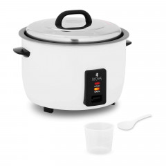 Royal Catering Royal Catering Reiskocher Gastro Reiskocher Elektrisch Dampfkocher Reiskochtopf Gemusegarer 13 L, 1950 W  Рисоварка Royal Catering Гастроварка для рисования Электрическая пароварка Кастрюля для приготовления риса Овощеварка 13 л, 1950 Вт