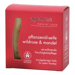 Apeiron Pflanzenol-Seife Wildrose &amp; Mandel  Мыло с растительным маслом Дикая роза и миндаль