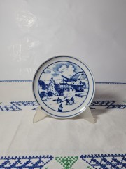 Hutschenreuther 1814 Набор из 3-х тарелок в зимней тематике, 3 х 20см, Германия, 1970-80гг.