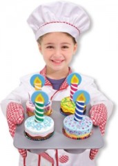 Melissa  Doug Cupcake-Spielset aus Holz Деревянный набор для кексов