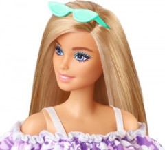 Mattel Barbie Loves Puppe im lila Blumenkleid Кукла Barbie Loves в фиолетовом цветочном платье