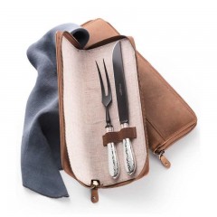 Robbe & Berking Robbe & Berking Martele - 150 g versilbert Tranchierset Frozen Black 2-tlg. Robbe & Berking Martele - Набор для резьбы по дереву 150 г посеребренный Frozen Black 2 предм.