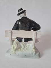 ARPO, Фарфоровая статуэтка &quot;Скрипач с собакой&quot;, Румыния, 19см, 1950-60гг.