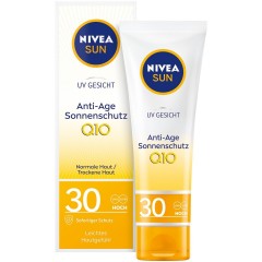 Nivea UV Gesicht Q10 Anti-Age Sonnenschutz  UV Face Q10 Антивозрастная защита от солнца