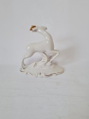 Статуэтка винтажная ARPO &quot;Косуля&quot; с позолотой, Румыния, 1960-70гг.