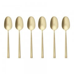 Sambonet Sambonet Rock Antique - Edelstahl / PVD champagnerfarben Mokkaloffel Set 6-tlg. Sambonet Rock Antique - набор ложек для мокко из нержавеющей стали / PVD цвета шампанского, 6 предм.