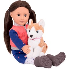 Our Generation Puppe Lesli 46cm mit Hund Кукла Лесли 46см с собачкой