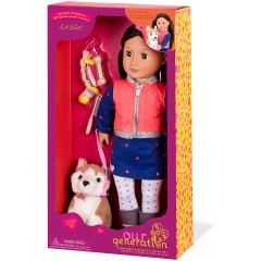 Our Generation Puppe Lesli 46cm mit Hund Кукла Лесли 46см с собачкой