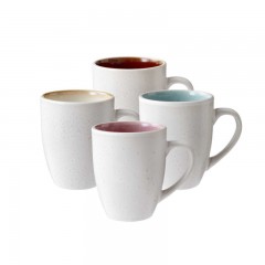 Bitz Bitz Gastro matte cream Becher mit Henkel Set 4-tlg. 0,30 L / h: 10 cm Матовая кремовая кружка Bitz Gastro с ручкой, набор из 4 предм. 0,30 л/ч: 10 см