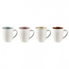 Bitz Bitz Gastro matte cream Becher mit Henkel Set 4-tlg. 0,30 L / h: 10 cm Матовая кремовая кружка Bitz Gastro с ручкой, набор из 4 предм. 0,30 л/ч: 10 см