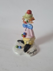 Capodimonte Фарфоровая статуэтка Каподимонте "Клоун", 10см, Италия, 1950-60гг.