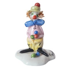 Capodimonte Фарфоровая статуэтка Каподимонте "Клоун", 10см, Италия, 1950-60гг.