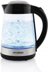 Hyundai Hyundai Wasserkocher VK180, 1,7 l, 2200 W, Licht- und Tonalarme, LED, automatische Abschaltung,Wasserstandanzeige  Чайник Hyundai VK180, 1,7л, 2200Вт, световая и звуковая сигнализация, светодиод, автоотключение, индикатор уровня воды