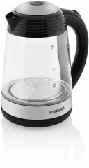 Hyundai Hyundai Wasserkocher VK180, 1,7 l, 2200 W, Licht- und Tonalarme, LED, automatische Abschaltung,Wasserstandanzeige  Чайник Hyundai VK180, 1,7л, 2200Вт, световая и звуковая сигнализация, светодиод, автоотключение, индикатор уровня воды