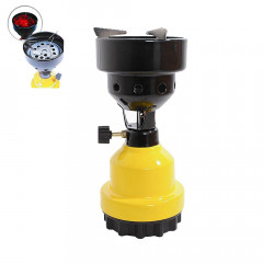 Mianova Mianova Gaskocher 1 flammig Gaskocher Campingkocher Gas Kocher Gelb, Outdoor BBQ Barbecue Grill Camping Herd Tischgrill Notfall Campingherd Notfallkocher  Газовая плита Mianova 1 пламя газовая плита походная плита газовая плита желтая, уличная бар