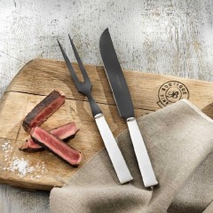 Robbe & Berking Robbe & Berking Riva - 150 g versilbert Tranchierset Frozen Black 2-tlg. Robbe & Berking Riva - Набор для резьбы по дереву, 150 гр., Frozen Black, 2 предм.