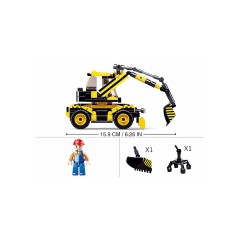 Sluban Bagger (195 Teile) Экскаватор (195 деталей)