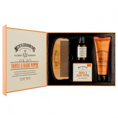 Scottish Fine Soaps Thistle &amp; Black Pepper Face &amp; Beard Care Kit  Набор для ухода за лицом и бородой чертополох и черный перец