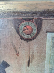 Картина винтажная &quot;В квартире&quot; Spitzweg, деревянная рама, 34,5 x 23,5 см, Германия, 1960-70гг.