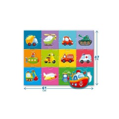 Montessori® Bodenpuzzle -Fahrzeuge Этажная головоломка