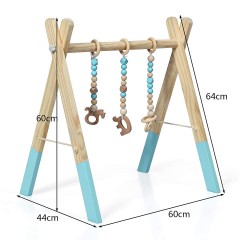 COSTWAY® Spielbogen mit 3 abnehmbaren Kinderspielzeugen Игровая арка с 3 съемными детскими игрушками