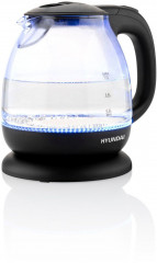 Hyundai Hyundai Wasserkocher VK101, 1 l, 1100 W, 1100 W, automatische Deckeloffnung und Abschaltung, Spirale fur Kabel  Чайник Hyundai VK101, 1 л, 1100 Вт, 1100 Вт, автоматическое открывание и отключение крышки, спираль для кабеля