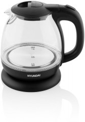 Hyundai Hyundai Wasserkocher VK101, 1 l, 1100 W, 1100 W, automatische Deckeloffnung und Abschaltung, Spirale fur Kabel  Чайник Hyundai VK101, 1 л, 1100 Вт, 1100 Вт, автоматическое открывание и отключение крышки, спираль для кабеля