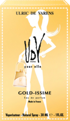 UdV - Ulric de Varens pour elle Gold Issime Ульрик де Варенс Парфюмерная вода с нотами апельсина, иланг-иланг и жасмина, 30 мл