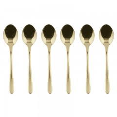 Sambonet Sambonet Taste - Edelstahl / PVD champagnerfarben Mokkaloffel Set 6-tlg. Кнопка Sambonet - нержавеющая сталь / PVD цвета шампанского, набор ложек для мокко, 6 предм.